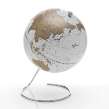 MAPPAMONDO COSMO DESK GLOBE BIANCO/ORO D 22CM