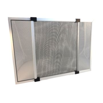 ZANZARIERA ESTENSIBILE GRIGIA LINEA STANDARD TELESIO 50X40CM 