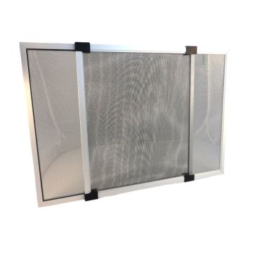 ZANZARIERA ESTENSIBILE GRIGIA LINEA STANDARD TELESIO 90X70CM 