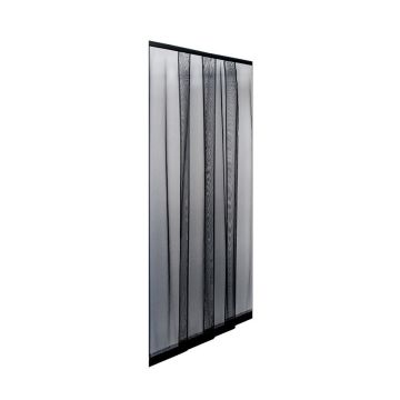 ZANZARIERA A STRISCE NERA LINEA STANDARD ECCO STRIP 140X240CM