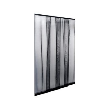 ZANZARIERA A STRISCE NERA LINEA STANDARD ECCO STRIP 140X250CM 