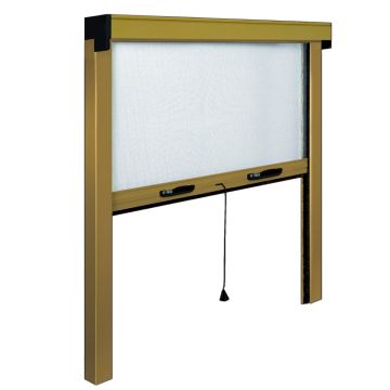 ZANZARIERA AVVOLGIBILE BRONZO LINEA STANDARD SOTTILE 140X160CM