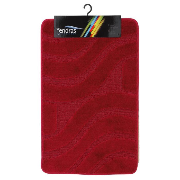 TAPP.POLIPROP.ONDA 50X80CM ROSSO