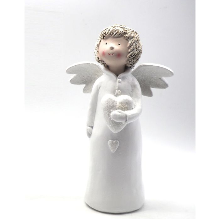 ANGELO RESINA IN PIEDI BIANCO H 26X15.5X8CM