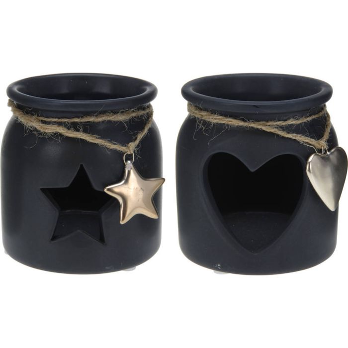 P/TEALIGHT 7CM NERO