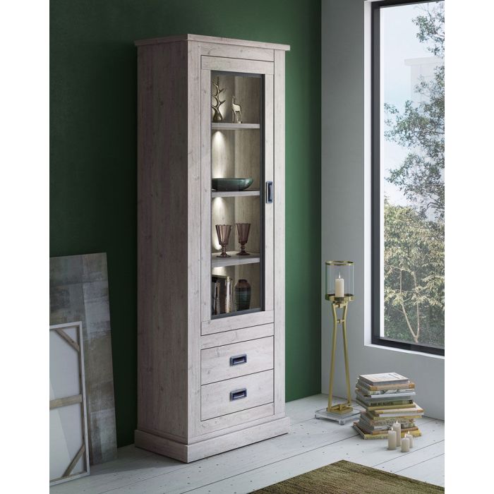VETRINA ANTHONY 2P REVERS. ANCONA OAK