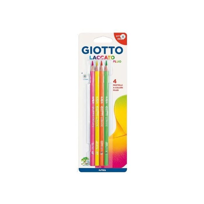 CONFEZIONE 4 GIOTTO LACCATO FLUO CONFEZIONE 4 GIOTTO LACCATO FLUO