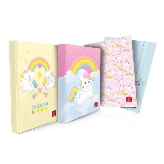 CARTELLA 3 LEMBI A4 RAINBOW & DREAMS DORSO 1.2 CARTELLA 3 LEMBI A4 RAINBOW & DREAMS DORSO 1.2