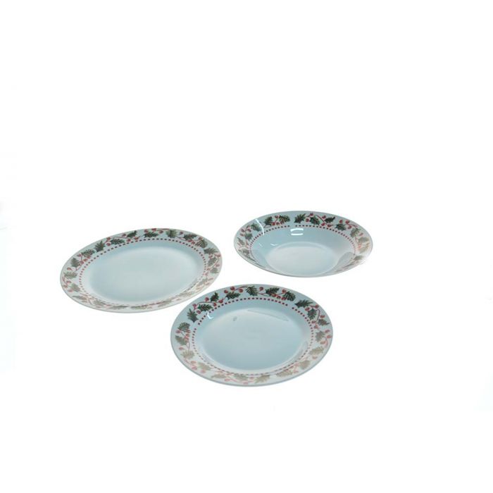 SERV.PIATTI 18PZ TONDO NATALE SERV.PIATTI 18PZ TONDO NATALE