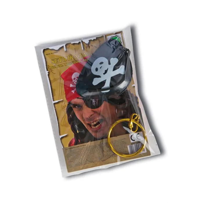 Set Costume Da Pirata Donna: Gonna, Fascia, Benda E Cappello Per Halloween E Carnevale