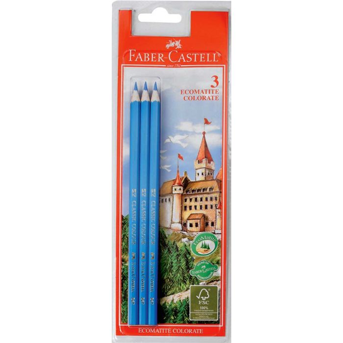 BL.3 MATITE COL.AZZURRO ESAGON. BL.3 MATITE COL.AZZURRO ESAGON.