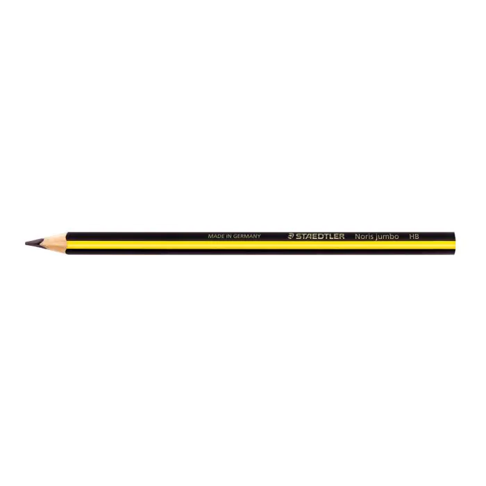 STAEDTLER 61 SBK4 PA Noris Jumbo, 1 lápis Noris Jumbo, 1 borracha deslizante e 1 apontador de banheira de furo duplo, vem em cores pastel variadas