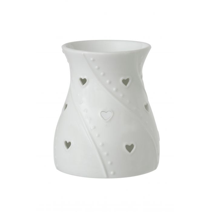 YANKEE CANDLE - BRUCIATORE WHITE HEARTS: vendita online YANKEE CANDLE -  BRUCIATORE WHITE HEARTS in offerta