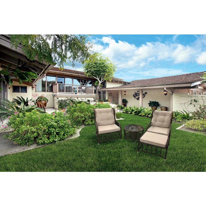 SET 4PZ VERONA POLIRATTAN BRONZO