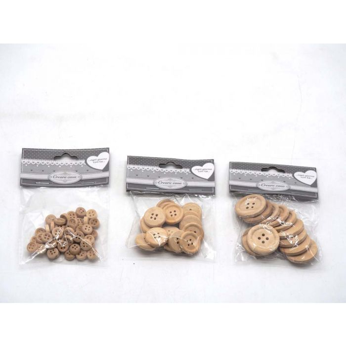 SET BOTTONI LEGNO DECOUPAGE SET BOTTONI LEGNO DECOUPAGE