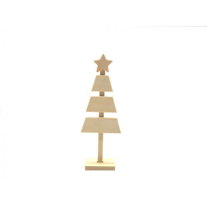 ALBERO LEGNO C/STELLA DECOUPAGE H.23X8X8CM ALBERO LEGNO C/STELLA DECOUPAGE H.23X8X8CM