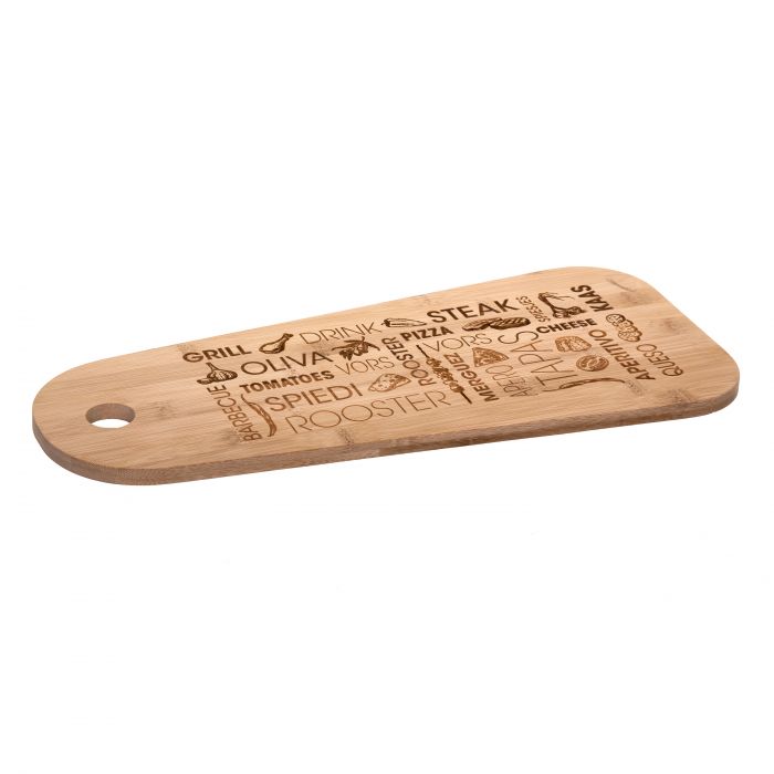 TAGLIERE LUNGO IN BAMBU' 45X19CM TAGLIERE LUNGO IN BAMBU' 45X19CM