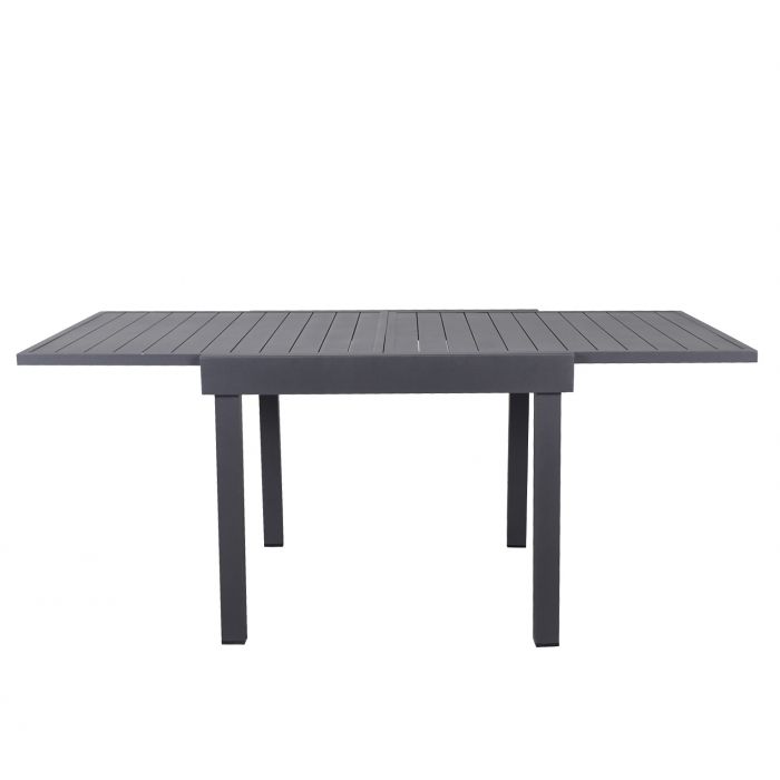 TAVOLO ESTENSIBILE IN ALLUMINIO 90/180X90 H 75CM GRAFITE