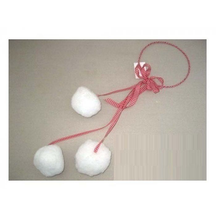 DIETROPORTA CERCHIO C/NASTRO QUADRETTI C/3 PALLE FLOCCATE 55CM DIETROPORTA CERCHIO C/NASTRO QUADRETTI C/3 PALLE FLOCCATE 55CM