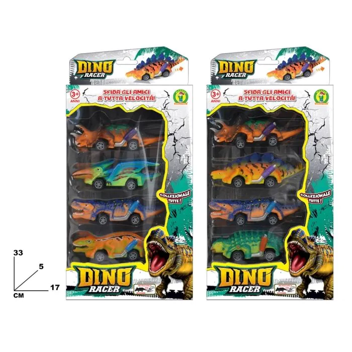 DINO RACER 4PZ ASSORTITO: vendita online DINO RACER 4PZ ASSORTITO
