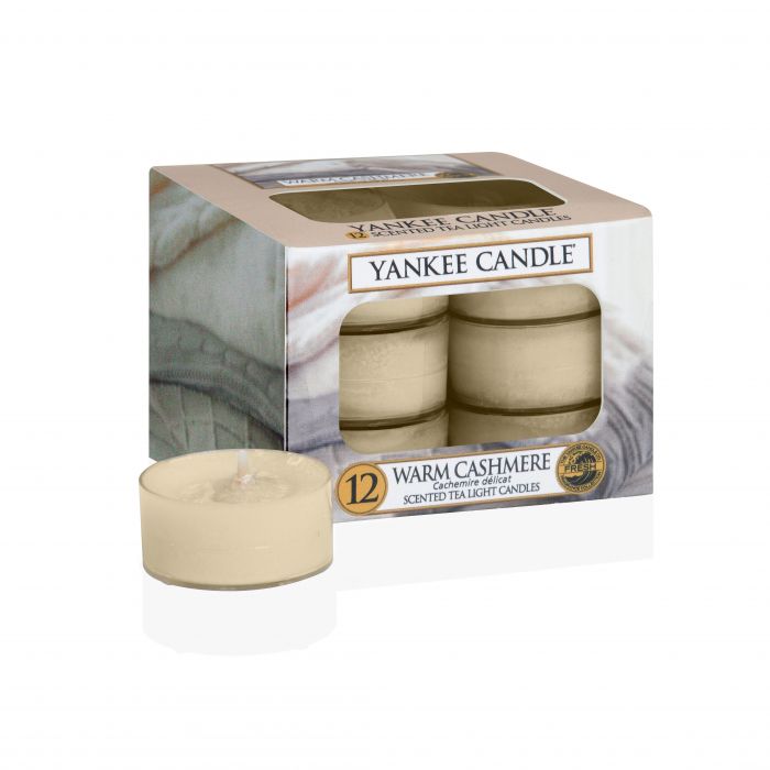 YANKEE CANDLE - 12 TEA LIGHT PROFUMATE WARM CASHMERE: vendita online YANKEE  CANDLE - 12 TEA LIGHT PROFUMATE WARM CASHMERE in offerta