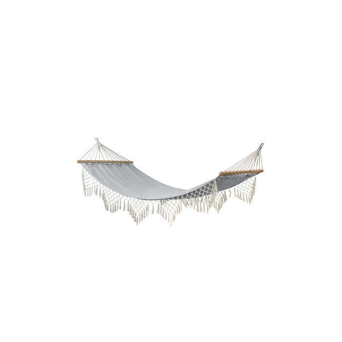 AMACA HAMMOCK GRIGIO PERLA C/FRINGE 100X307CM AMACA HAMMOCK GRIGIO PERLA C/FRINGE 100X307CM