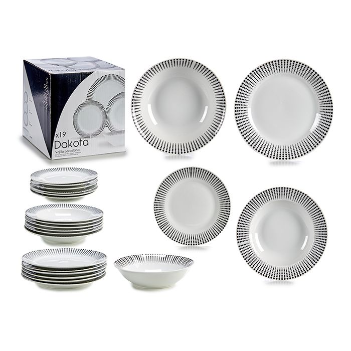 SET 19PZ SERVIZIO PIATTI DAKOTA SET 19PZ SERVIZIO PIATTI DAKOTA