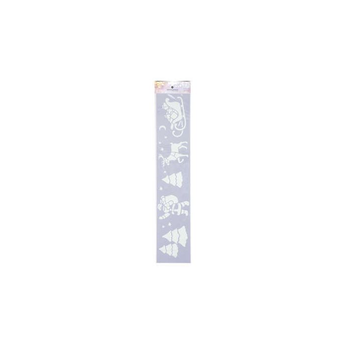 VETROFANIA C/DECORI NATALIZZI 60X12CM VETROFANIA C/DECORI NATALIZZI 60X12CM