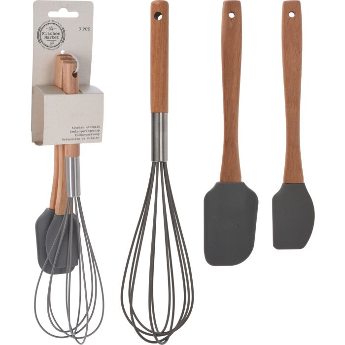 SET 3 UTENSILI CUCINA IN SILICONE