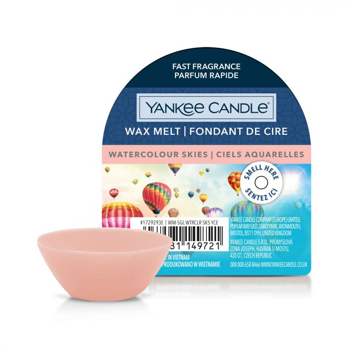 YANKEE CANDLE - TART DI CERA DA FONDERE WATERCOLOUR SKIES: vendita online YANKEE  CANDLE - TART DI CERA DA FONDERE WATERCOLOUR SKIES in offerta