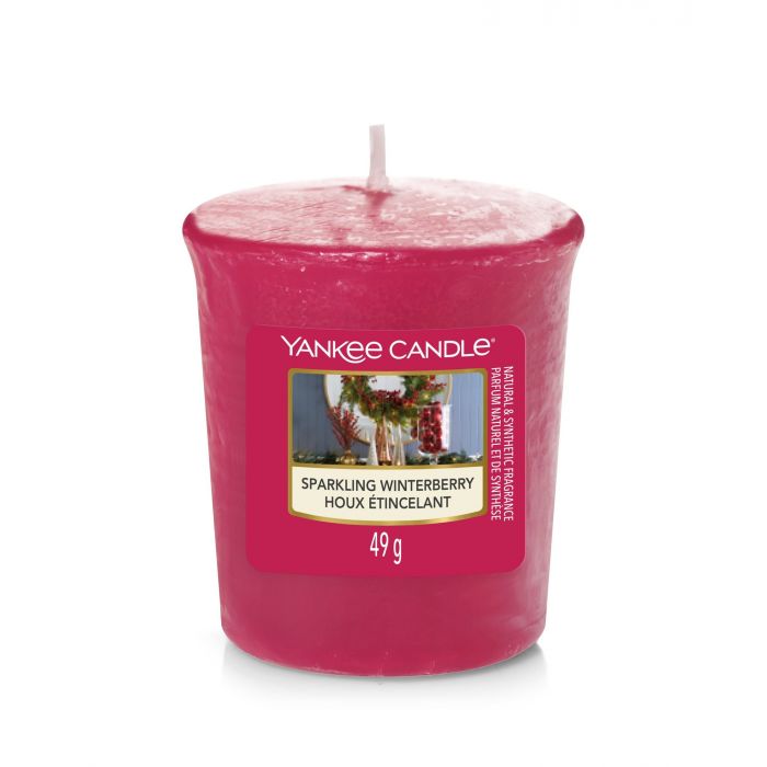 YANKEE CANDLE - CANDELA SAMPLER SPARKING WINTERBERRY XMAS YANKEE CANDLE - CANDELA SAMPLER SPARKING WINTERBERRY XMAS