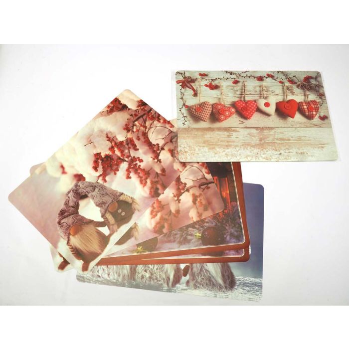 TOVAGLIETTA PLASTICA DIS.NATALE 42X27.5CM TOVAGLIETTA PLASTICA DIS.NATALE 42X27.5CM