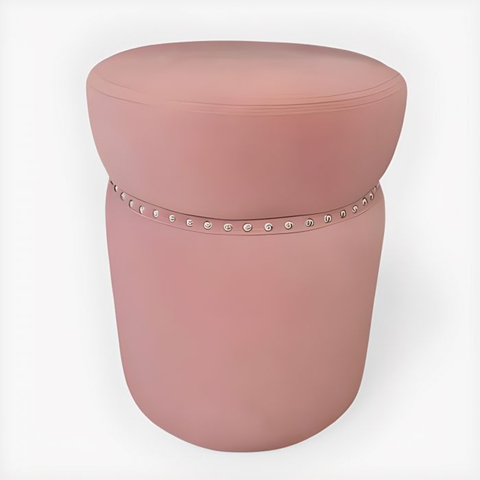 POUF IN VELLUTO ROSA 36X36X47CM: vendita online POUF IN VELLUTO ROSA  36X36X47CM in offerta