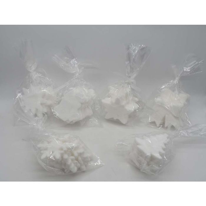 SET 6 SOGG. POLISTIROLO FLOCCATI DA APPPEND.10CM SET 6 SOGG. POLISTIROLO FLOCCATI DA APPPEND.10CM