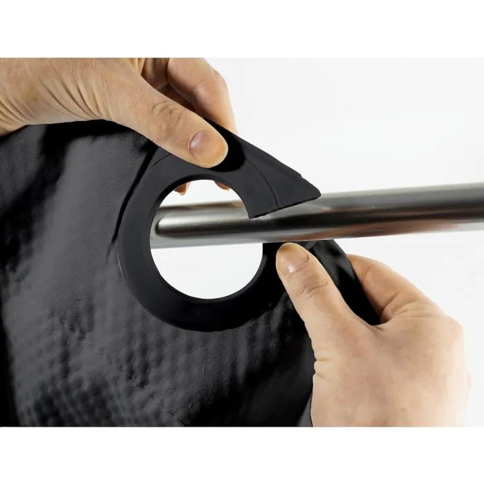 Tenda Da Doccia Trasparente 183x183 Cm - Leggera, Impermeabile Con 6 Magneti E Occhielli Antiruggine - 4