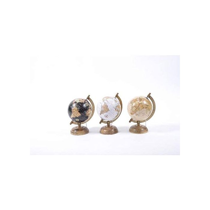 MAPPAMONDO IN OTTONE/LEGNO 14X13 H 21CM MAPPAMONDO IN OTTONE/LEGNO 14X13 H 21CM