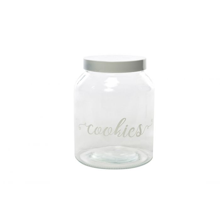 BARATTOLO IN VETRO COOKIES C/TAPPO COLORATO D 16 H 21.5CM BARATTOLO IN VETRO COOKIES C/TAPPO COLORATO D 16 H 21.5CM