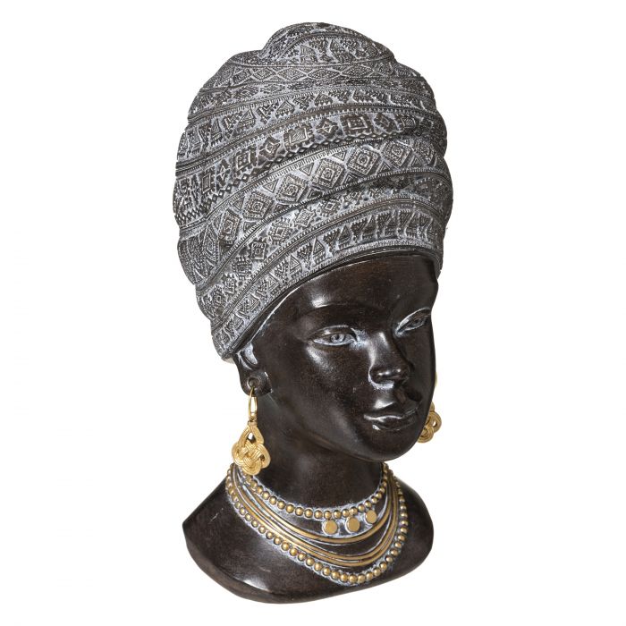 STATUA DONNA AFRICANA H 28CM STATUA DONNA AFRICANA H 28CM