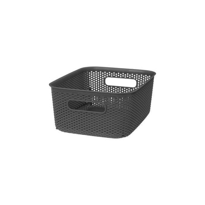 CESTO GRIGIO 19.5X25.5 H 10.5CM 4LT