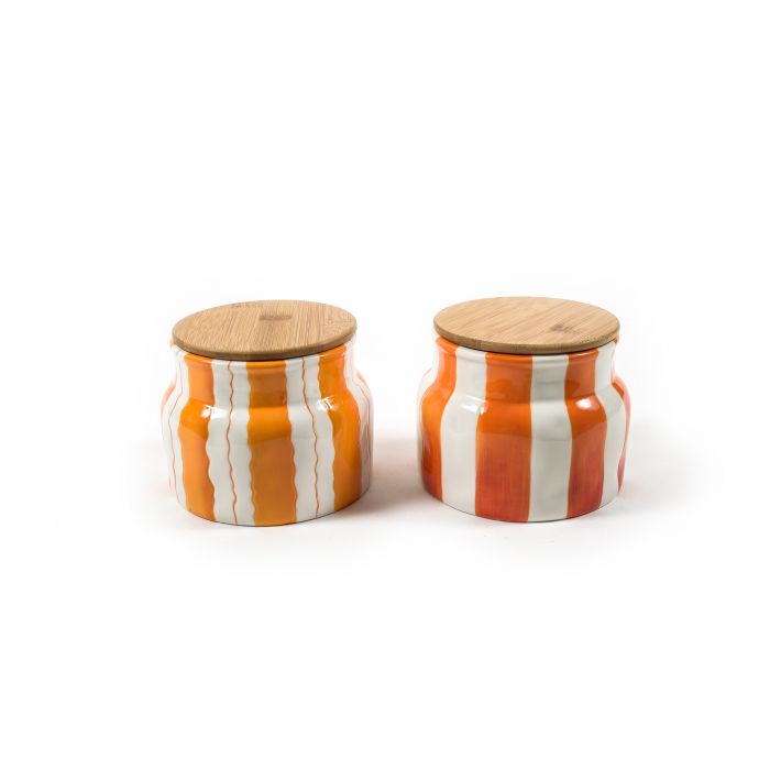 BARATTOLO ERMETICO C/TAPPO IN BAMBOO D 13 H 11CM ASSORTITO BARATTOLO ERMETICO C/TAPPO IN BAMBOO D 13 H 11CM ASSORTITO
