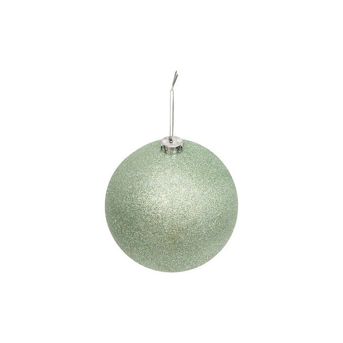 SFERA IN PLASTICA D 15CM COLORE VERDE PASTELLO GLITTERATO SFERA IN PLASTICA D 15CM COLORE VERDE PASTELLO GLITTERATO