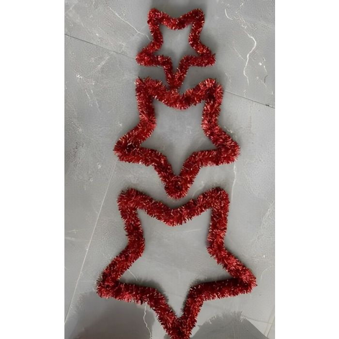 SET 3 STELLE IN FILO ROSSO SET 3 STELLE IN FILO ROSSO