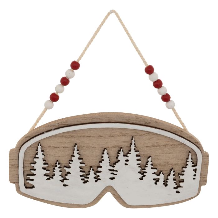 DECORAZIONE DA APPENDERE MASCHERA DA SNOW IN LEGNO 16.5X0.8CM H 9CM DECORAZIONE DA APPENDERE MASCHERA DA SNOW IN LEGNO 16.5X0.8CM H 9CM