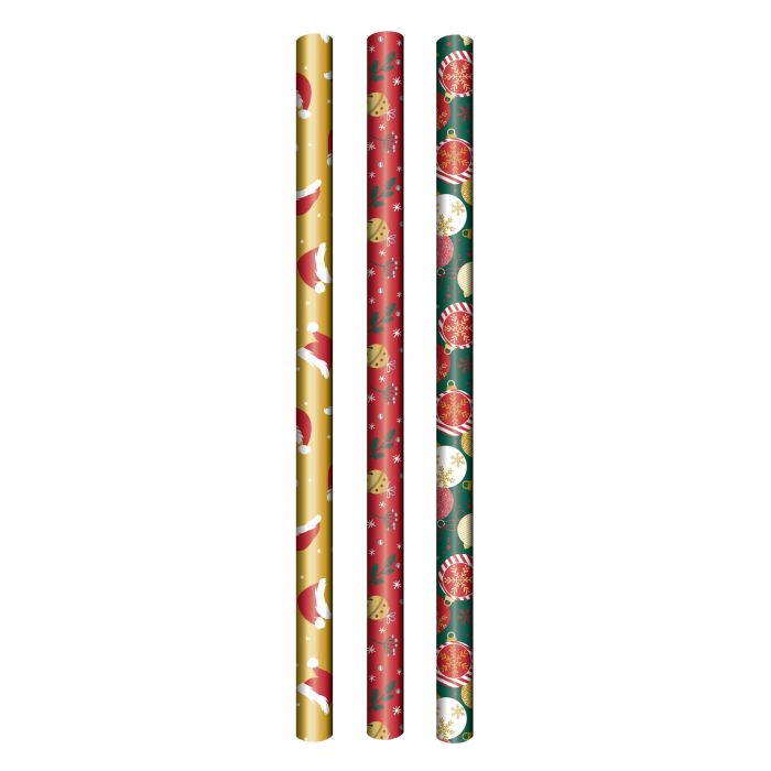 CARTA DA REGALO NATALIZIA XXL 1X10MT ORO/VERDE/ROSSO ASSORTITO CARTA DA REGALO NATALIZIA XXL 1X10MT ORO/VERDE/ROSSO ASSORTITO