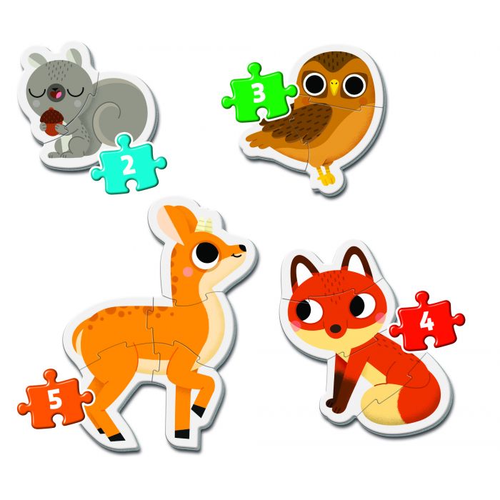 PUZZLE 2-3-4-5 MY FIRST FOREST ANIMALS PUZZLE 2-3-4-5 MY FIRST FOREST ANIMALS