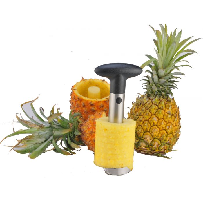 COM-FOUR® 2x taglia ananas 3 in 1 - pela ananas in acciaio