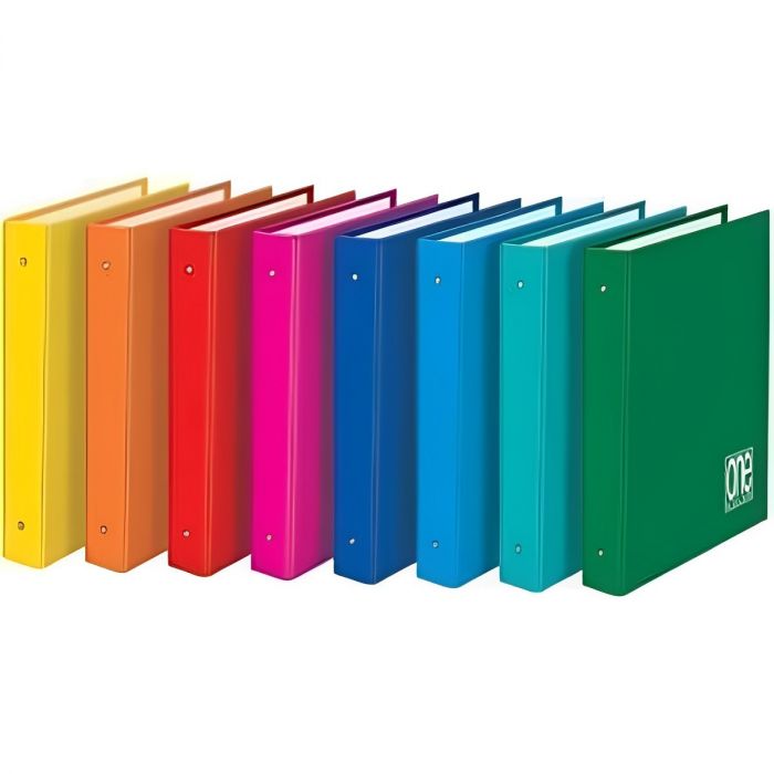 RACCOGLITORE AD ANELLI A4 ONECOLOR 26X32CM ASSORTITO: vendita online  RACCOGLITORE AD ANELLI A4 ONECOLOR 26X32CM ASSORTITO in offerta