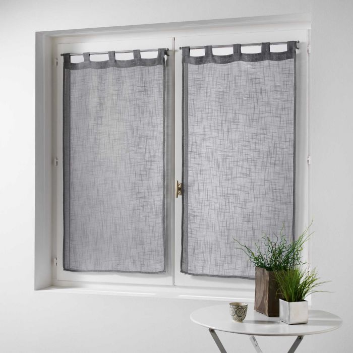 CP.TENDE DRITTE C/PASS.GRIGIO 2X60X160CM EFFETTO LINO HALTONA CP.TENDE DRITTE C/PASS.GRIGIO 2X60X160CM EFFETTO LINO HALTONA