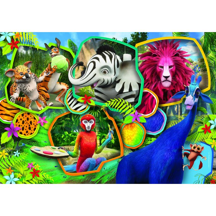 PUZZLE 60 DOUBLE FACE ZAFARI COLORING PUZZLE 60 DOUBLE FACE ZAFARI COLORING