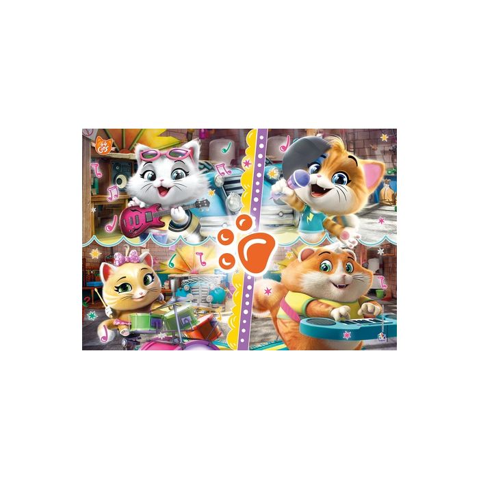 PUZZLE 104 GLITTER 44 CATS PUZZLE 104 GLITTER 44 CATS